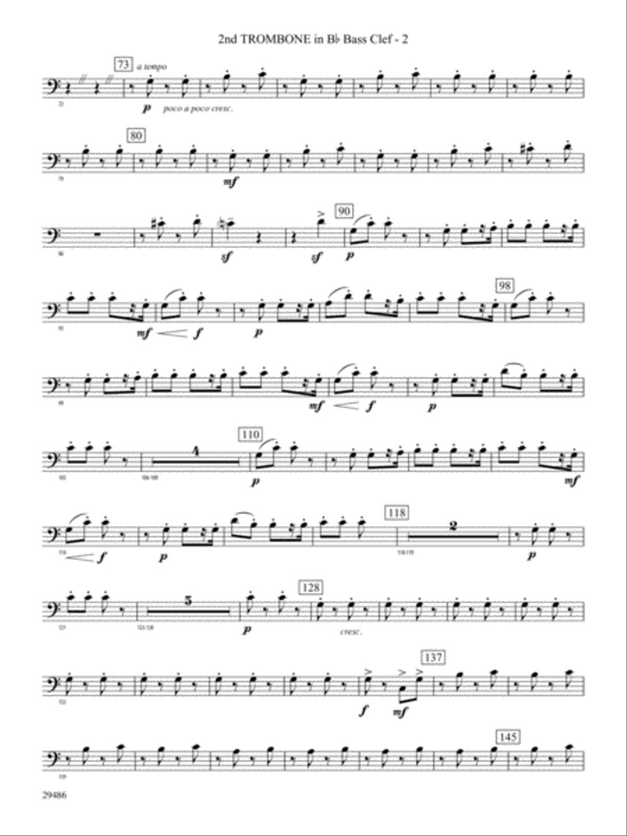 Polka from The Bartered Bride: (World Part) 2nd B-flat Trombone B.C. Concert Band scores gallery preview page 2
