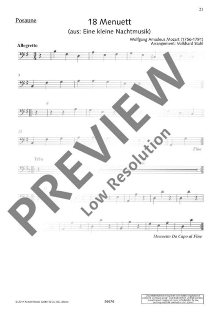 Eine kleine Nachtmusik Eine kleine Nachtmusik Bassoon scores gallery preview page 16