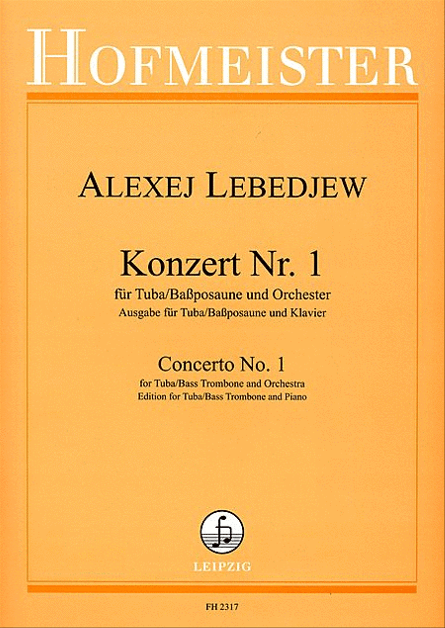 Konzert Nr. 1 für Tuba (Bassposaune) und Orchester / KlA Orchestra scores gallery preview page 1