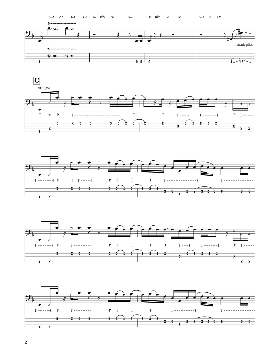 Blast Bass Guitar Tablature scores gallery preview page 2