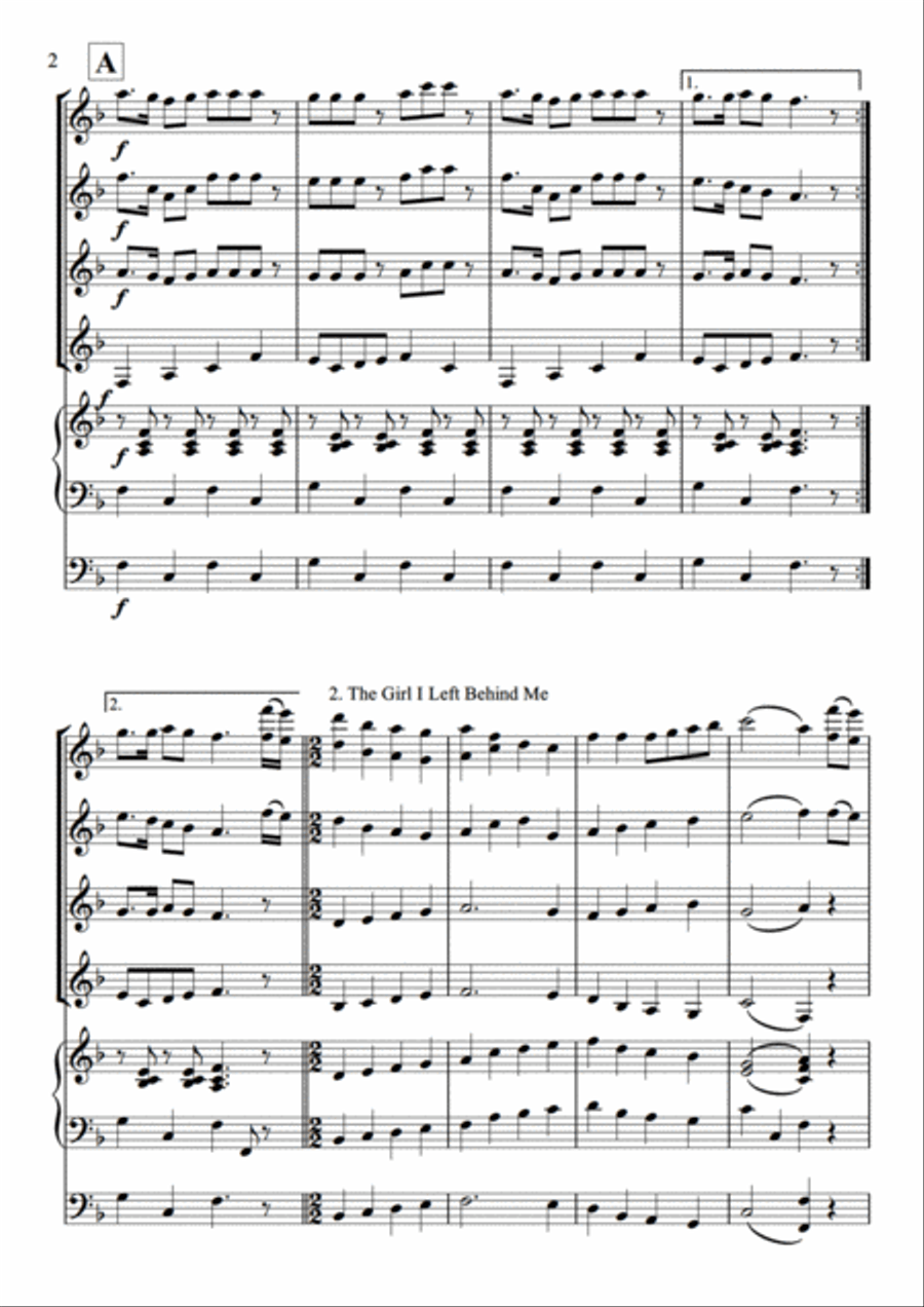English Folk Song Potpourri Set of Parts scores gallery preview page 4
