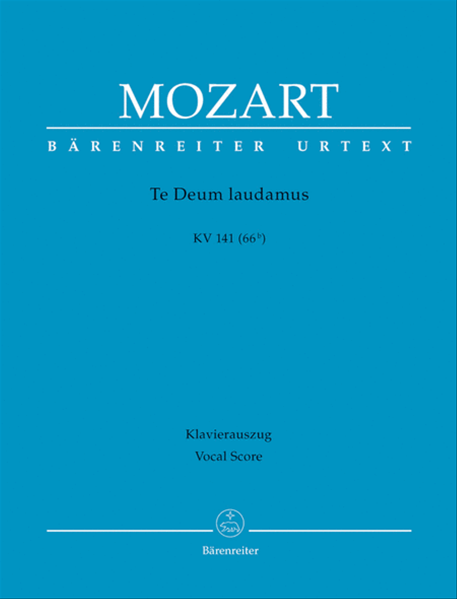 Te Deum Laudamus, K. 141 4-Part scores gallery preview page 1