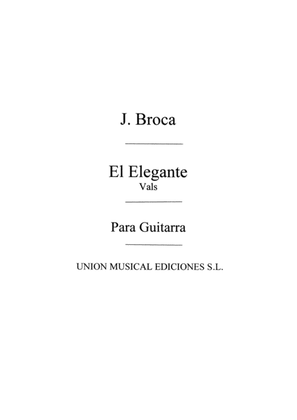 Book cover for El Elegante, Vals