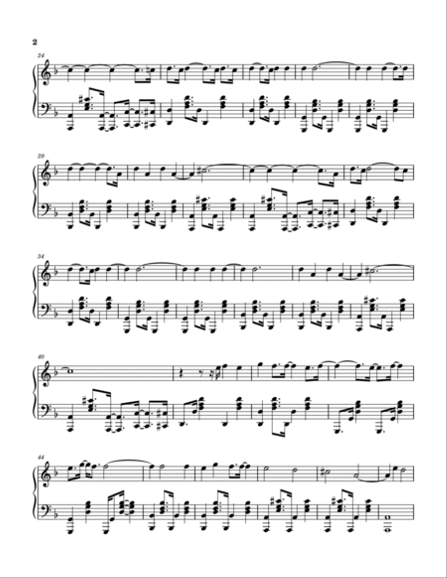 Back To Black Piano Solo scores gallery preview page 2