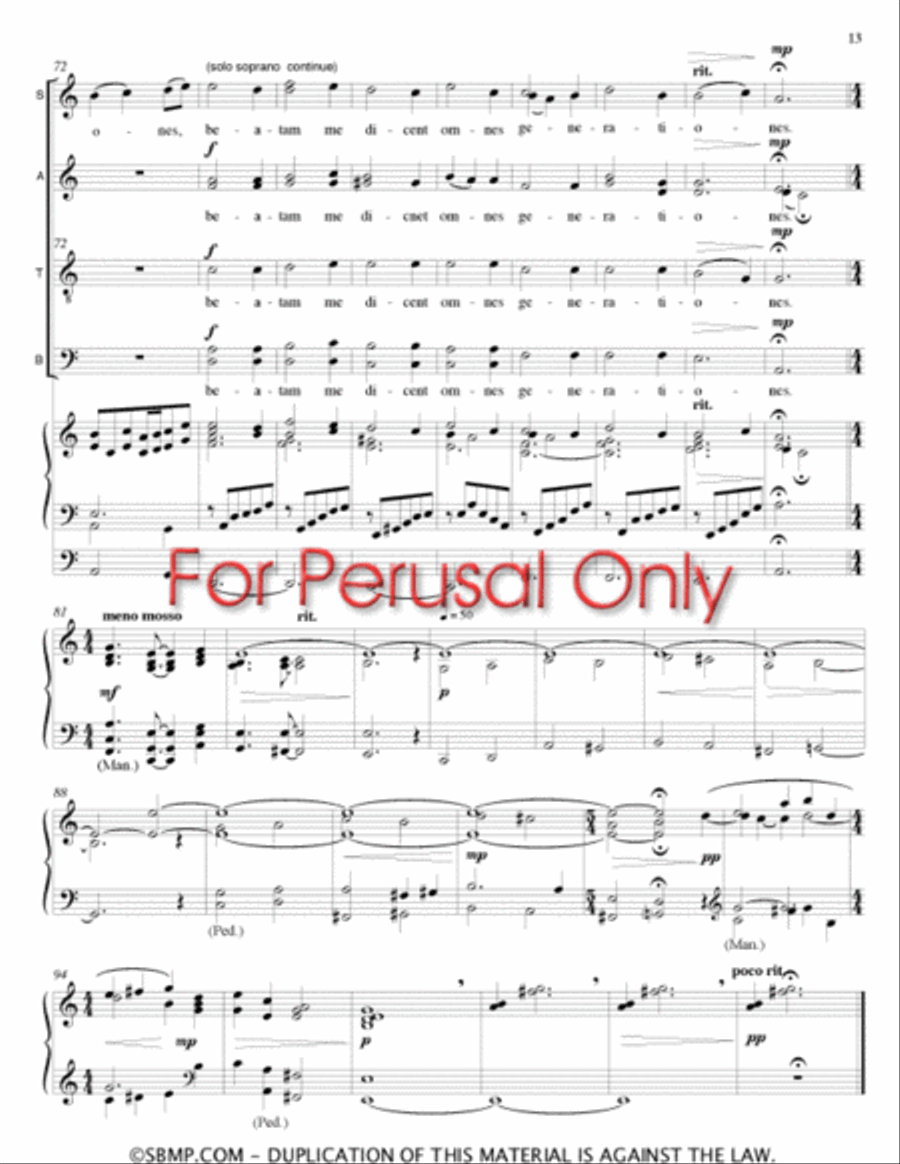 Magnificat 4-Part scores gallery preview page 12