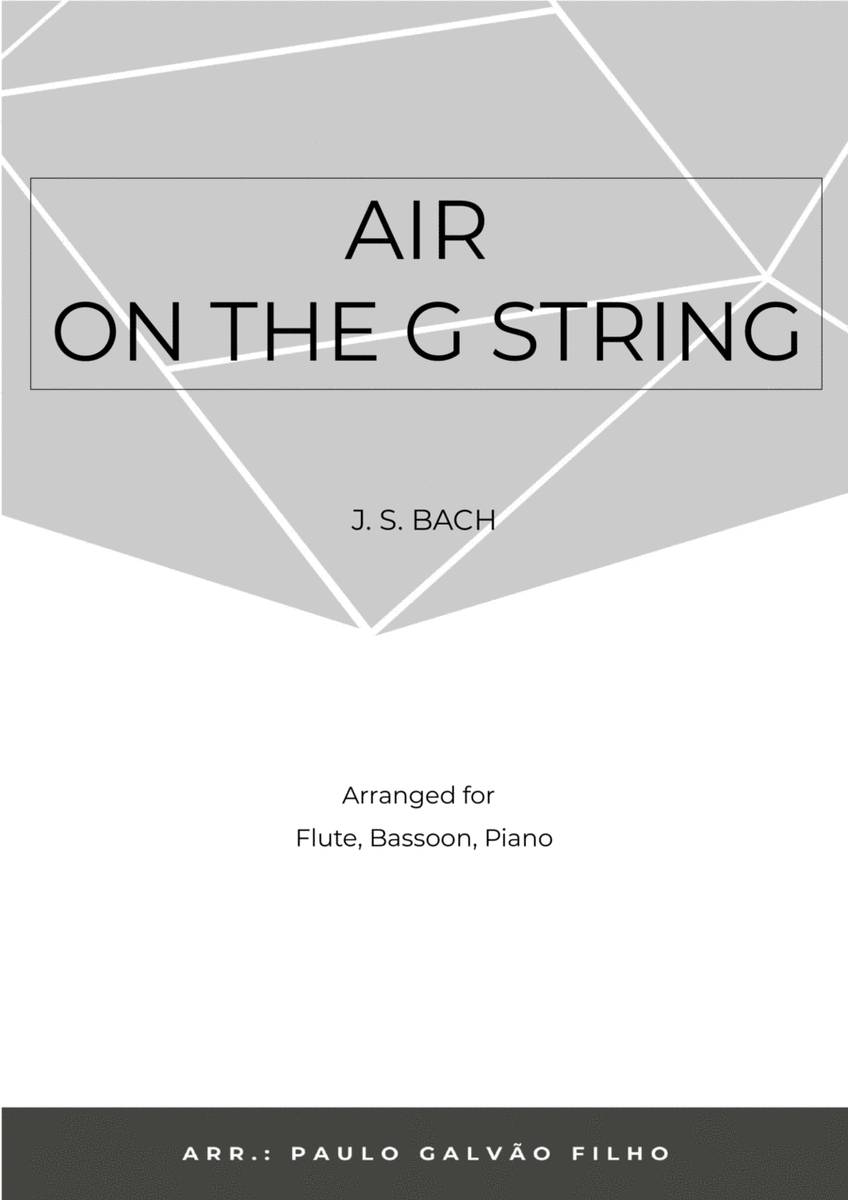 AIR ON THE G STRING - WIND PIANO TRIO (FLUTE, BASSOON & PIANO) image number null