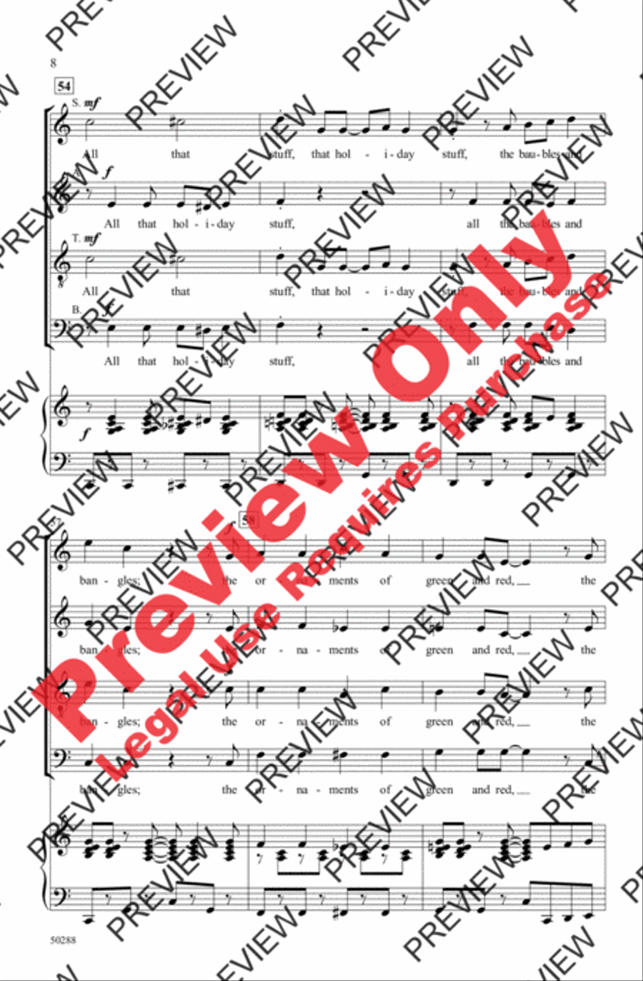 All That Holiday Stuff! All That Holiday Stuff! 4-Part scores gallery preview page 8