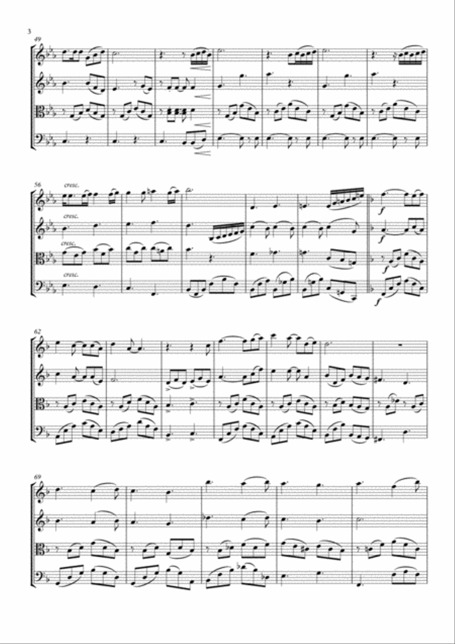 We Are The Champions We Are The Champions String Quartet scores gallery preview page 4