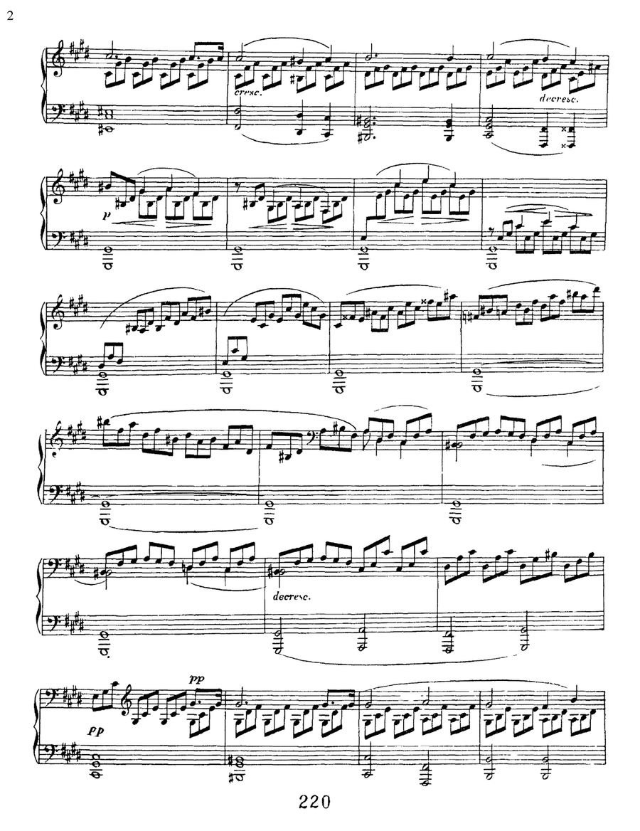Sonata No. 14 In C-sharp Minor (moonlight), Op. 27, No. 2 Piano Solo scores gallery preview page 2