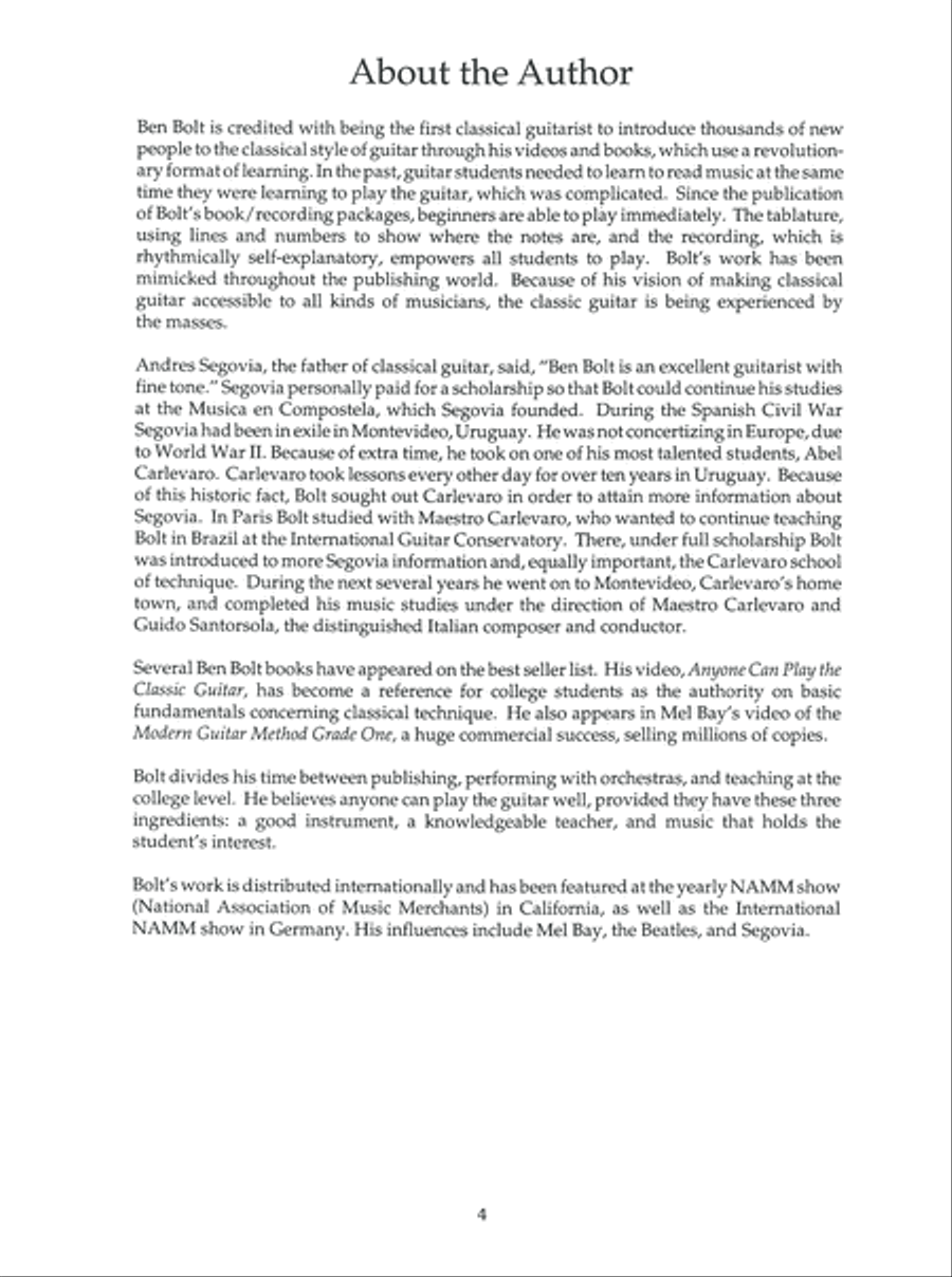 Tarrega in Tablature Acoustic Guitar scores gallery preview page 10