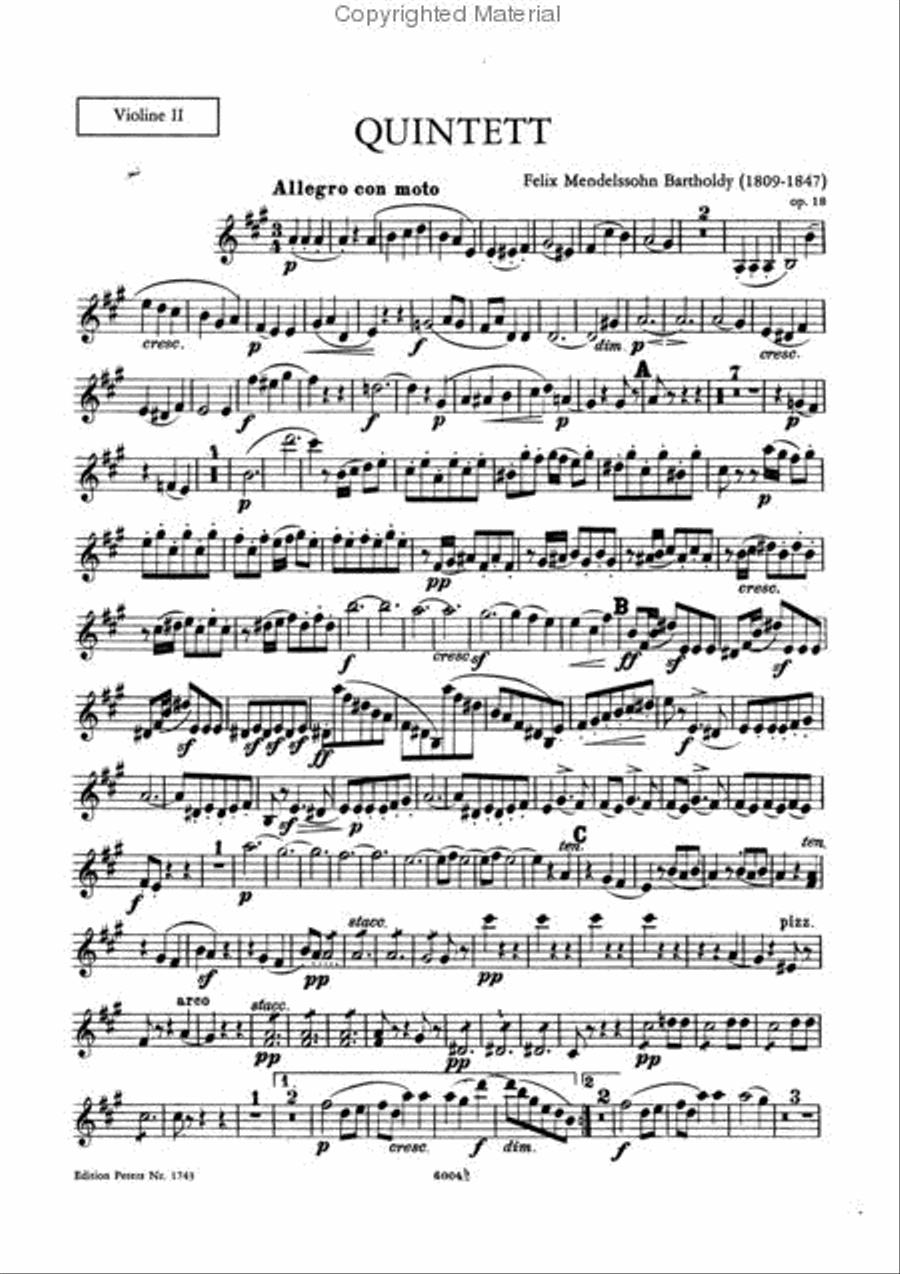String Quintets (Complete Edition) String Quartet scores gallery preview page 3