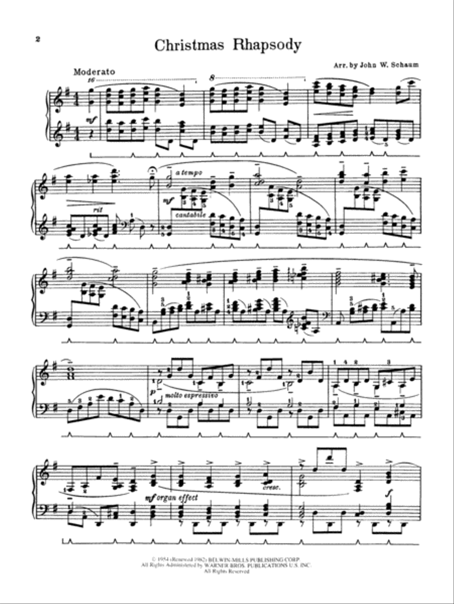 Christmas Rhapsody: Concert Medley Piano Method scores gallery preview page 2