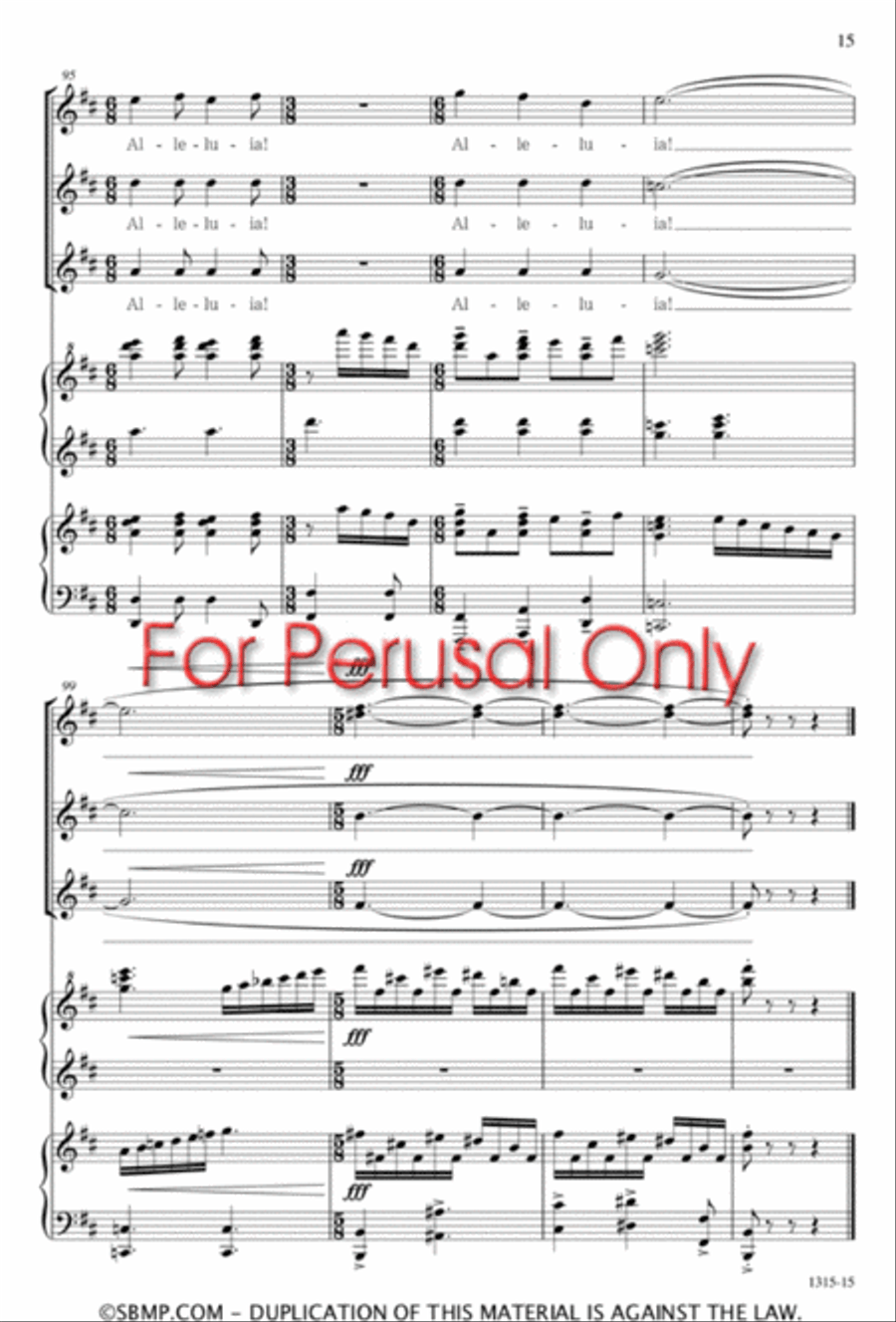 Vidi Aquam - SSA Octavo SSA scores gallery preview page 13
