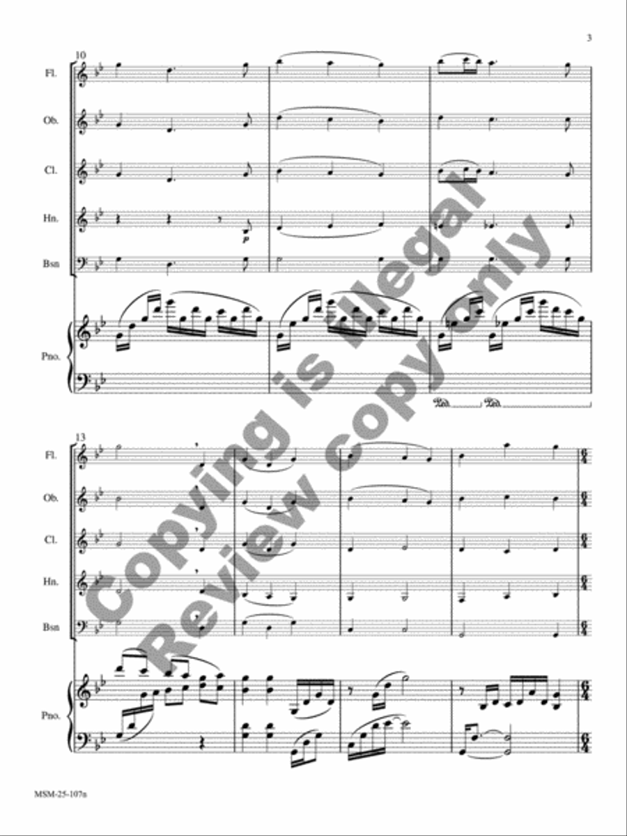 I Wonder as I Wander I Wonder as I Wander Woodwind Quintet scores gallery preview page 4