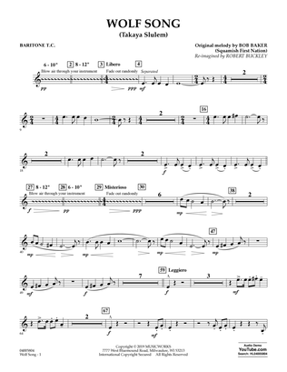 Wolf Song (Takaya Slulem) - Baritone T.C.