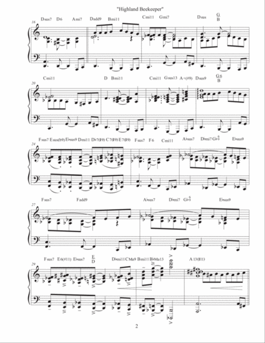 Highland Bee Keeper - Etude #11 Piano Method scores gallery preview page 2