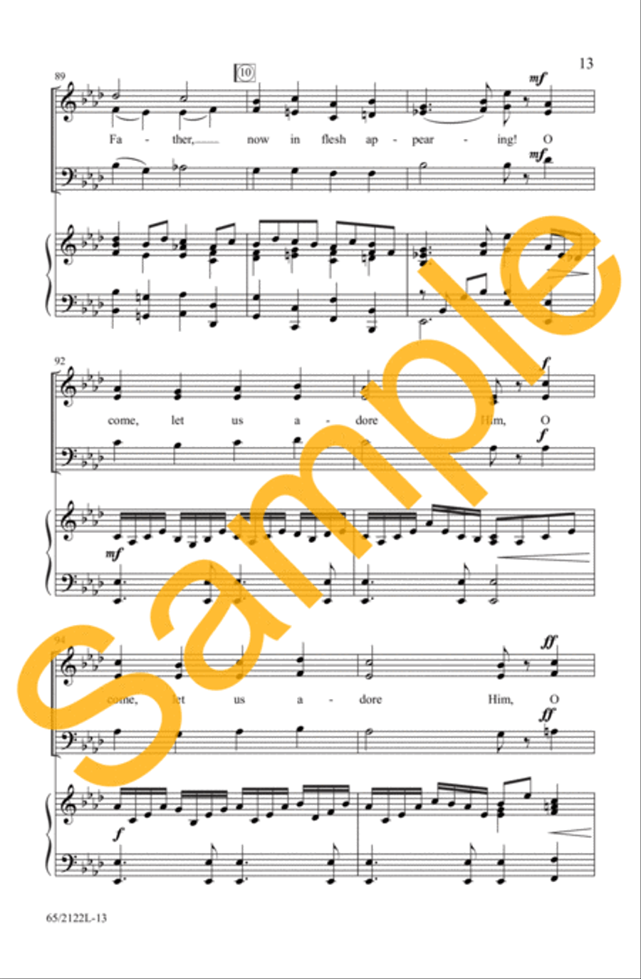 A New and Glorious Morn! 3-Part scores gallery preview page 11