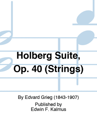 Book cover for Holberg Suite, Op. 40 (Strings)