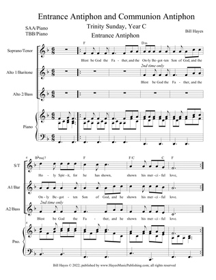Antiphons for Trinity Sunday, Year C
