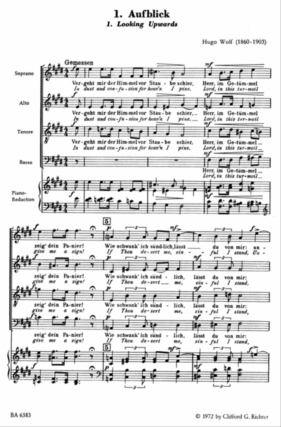 Sechs geistliche Lieder nach Gedichten von Joseph von Eichendorff 4-Part scores gallery preview page 2