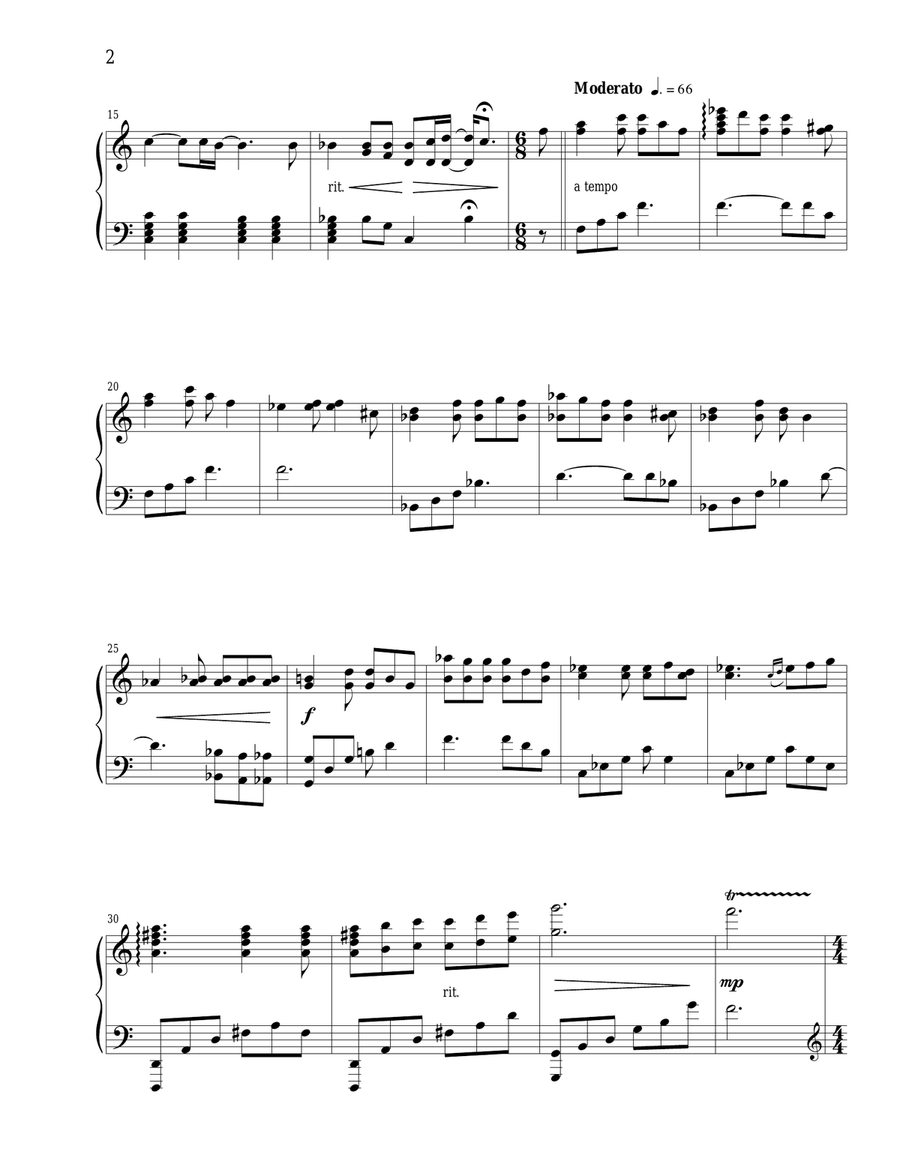 Autumn In Blue Autumn In Blue Piano Solo scores gallery preview page 2