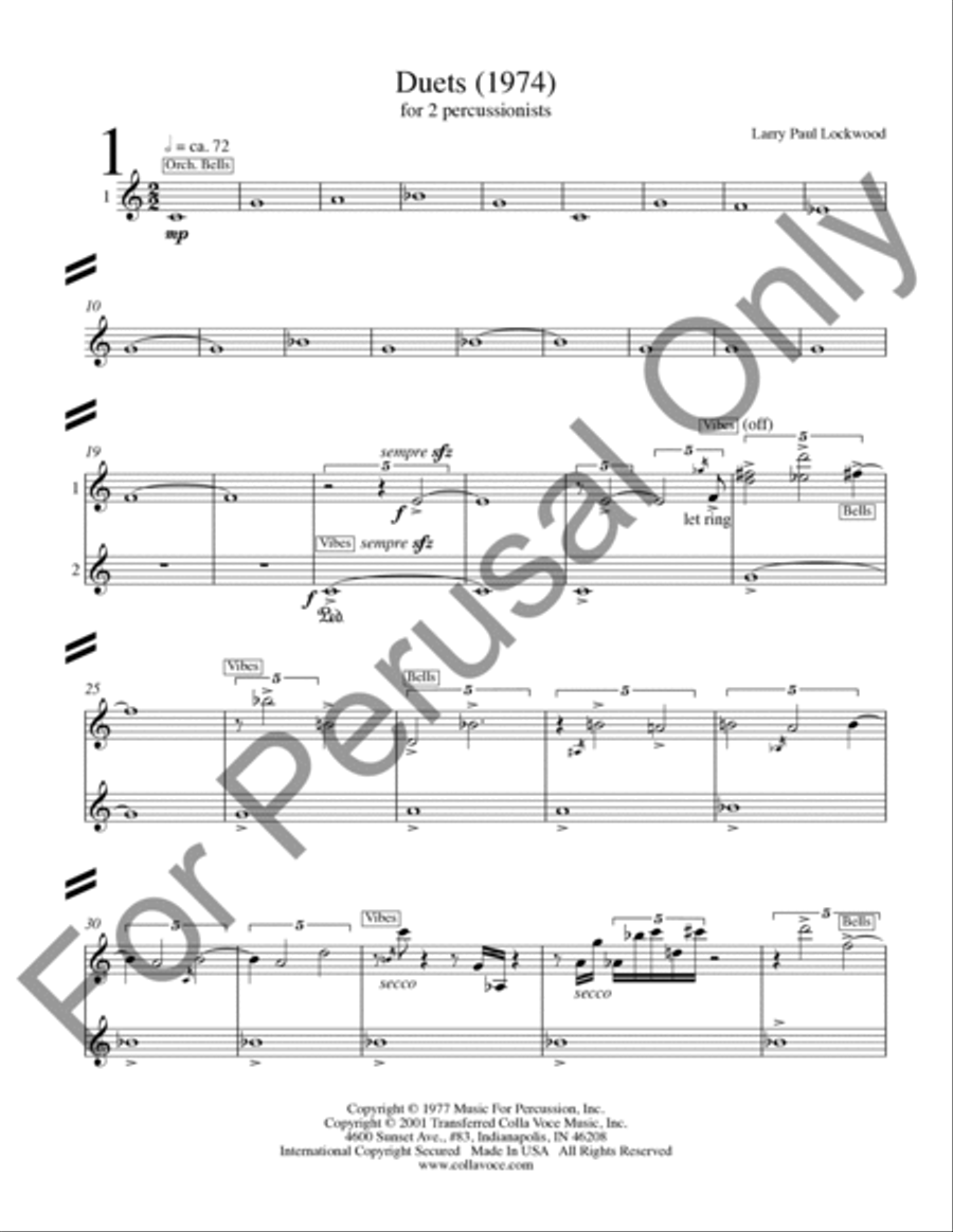 Duets (1974) Duets (1974) Orchestra scores gallery preview page 4