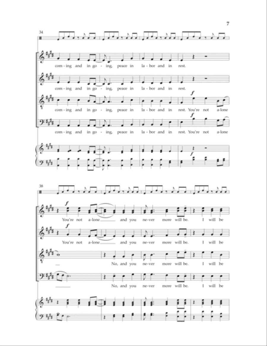 In Meeting We Are Blessed 4-Part scores gallery preview page 5