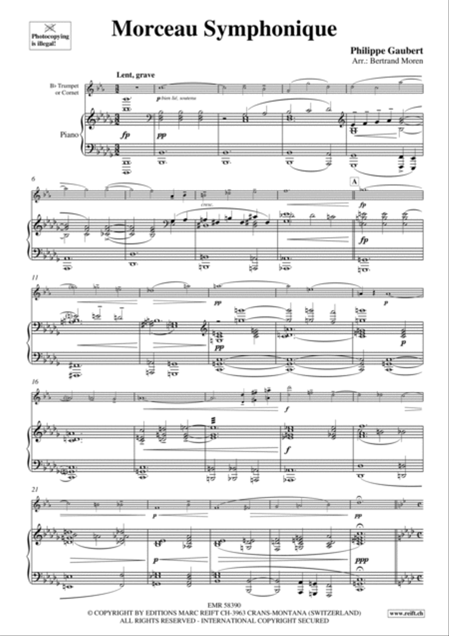 Morceau Symphonique Morceau Symphonique Cornet scores gallery preview page 4