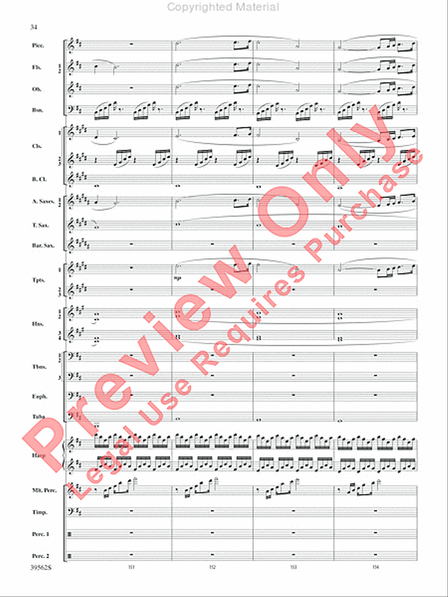 The Complete Harry Potter Concert Band scores gallery preview page 35