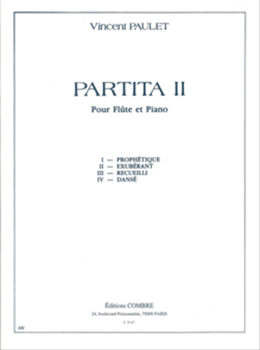 Partita II Flute Solo scores gallery preview page 1