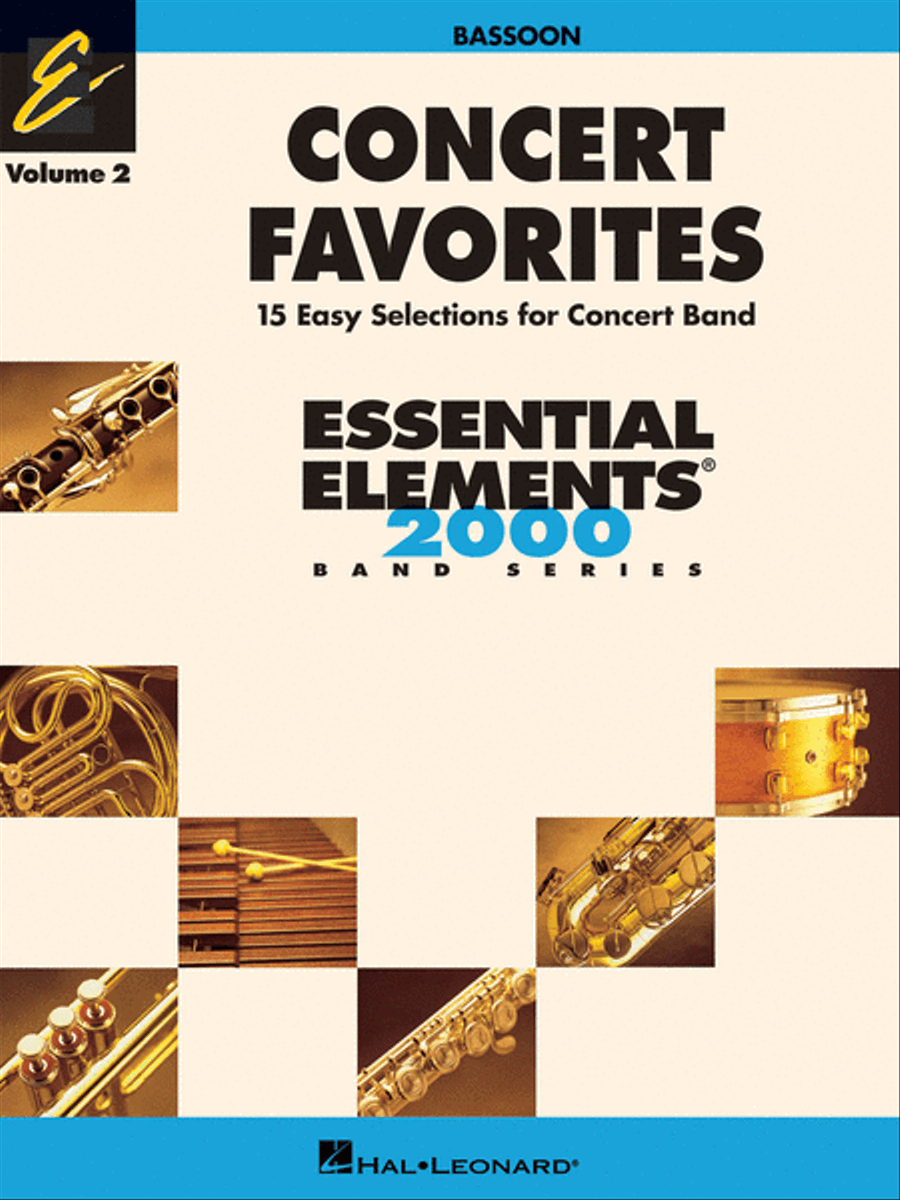 Book cover for Concert Favorites Vol. 2 - Bassoon