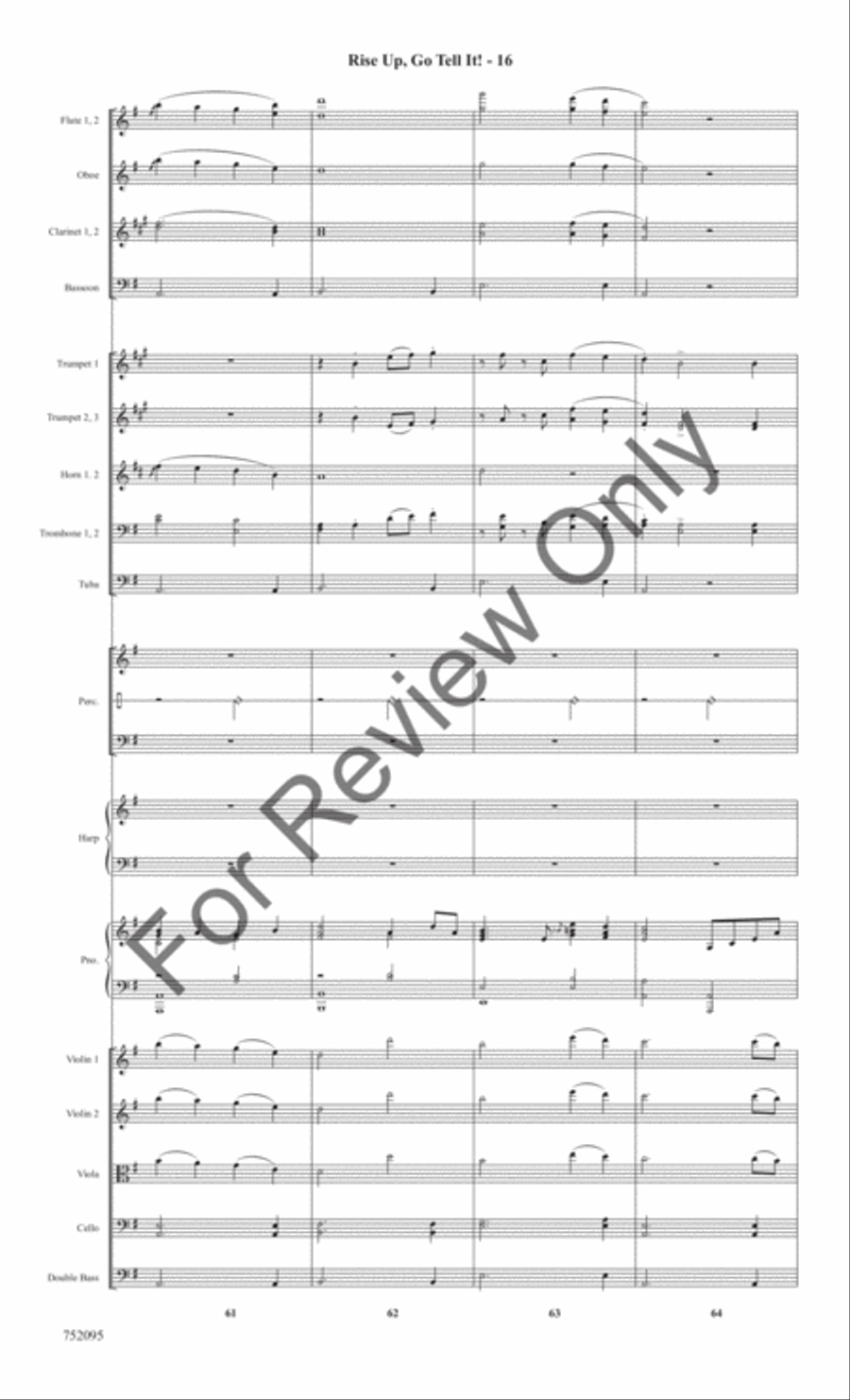 Rise Up, Go Tell It! Rise Up, Go Tell It! Full Orchestra scores gallery preview page 19