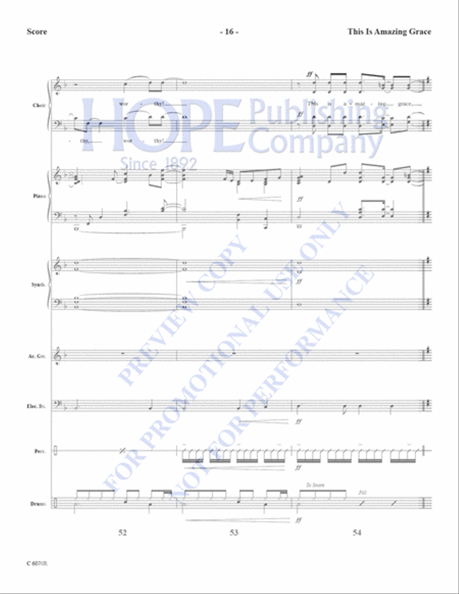 This is Amazing Grace This is Amazing Grace Choir scores gallery preview page 18