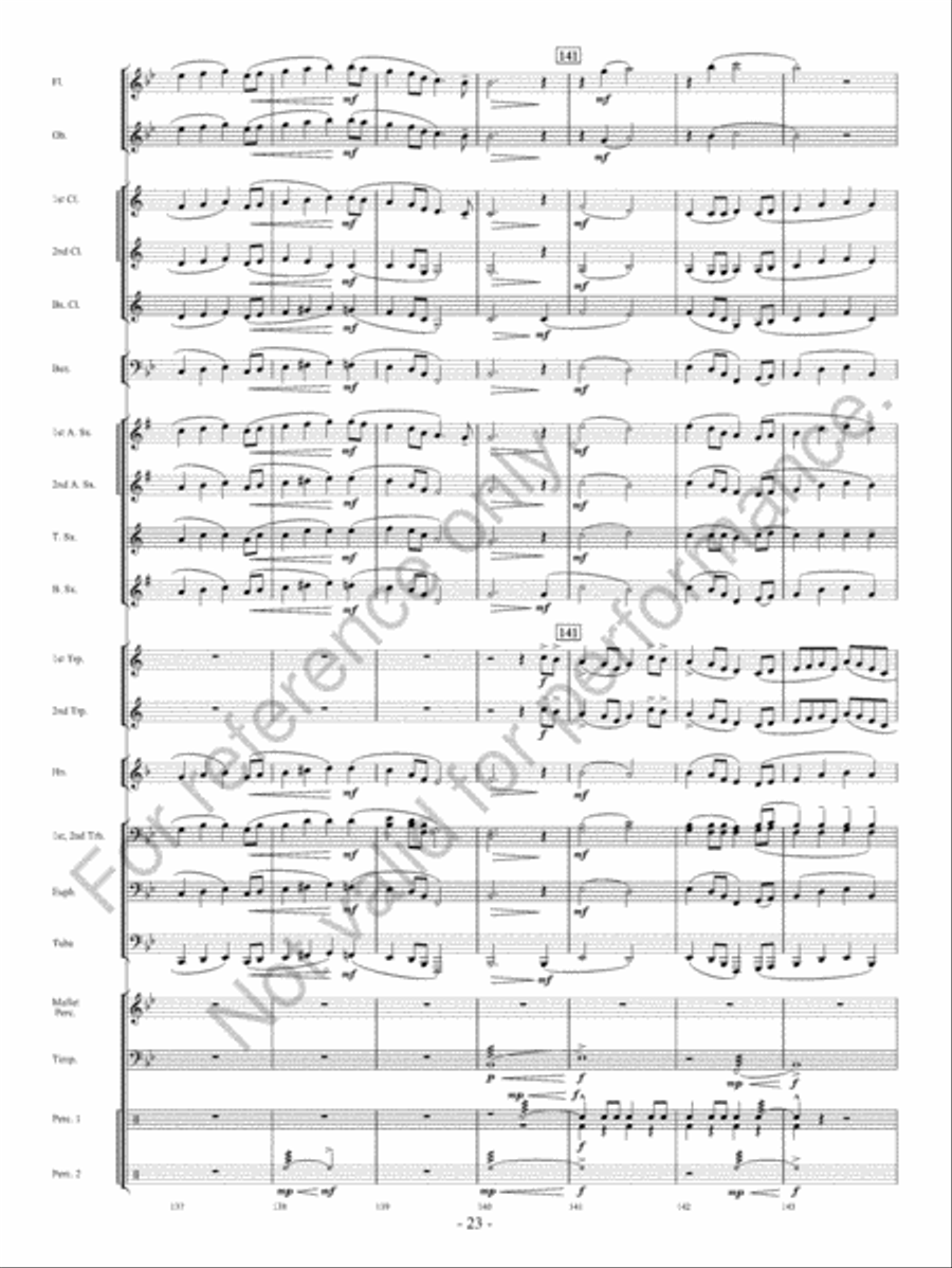 Beyond Bold Horizons Concert Band scores gallery preview page 24