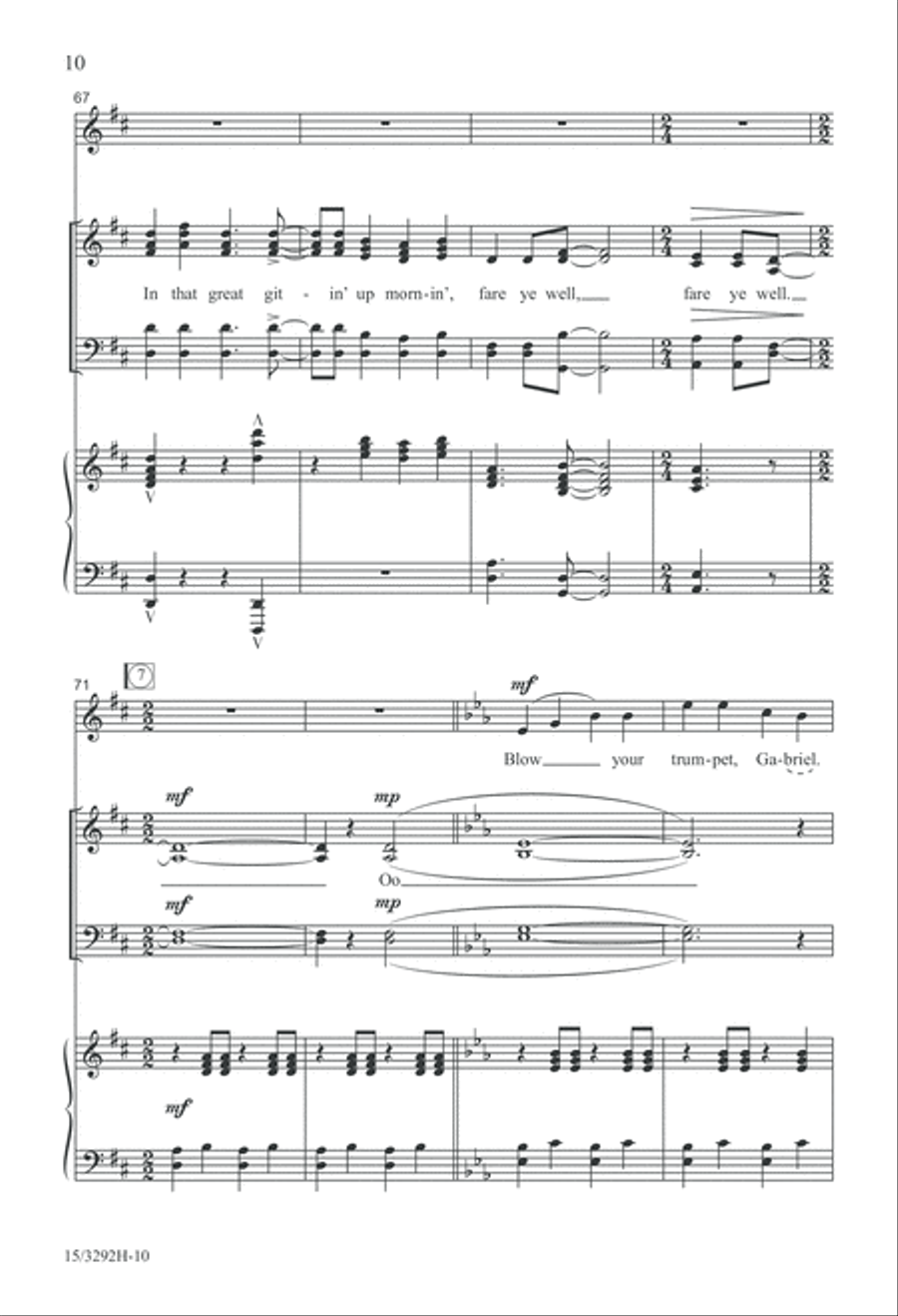 In That Great Gittin' Up Mornin' 4-Part scores gallery preview page 10