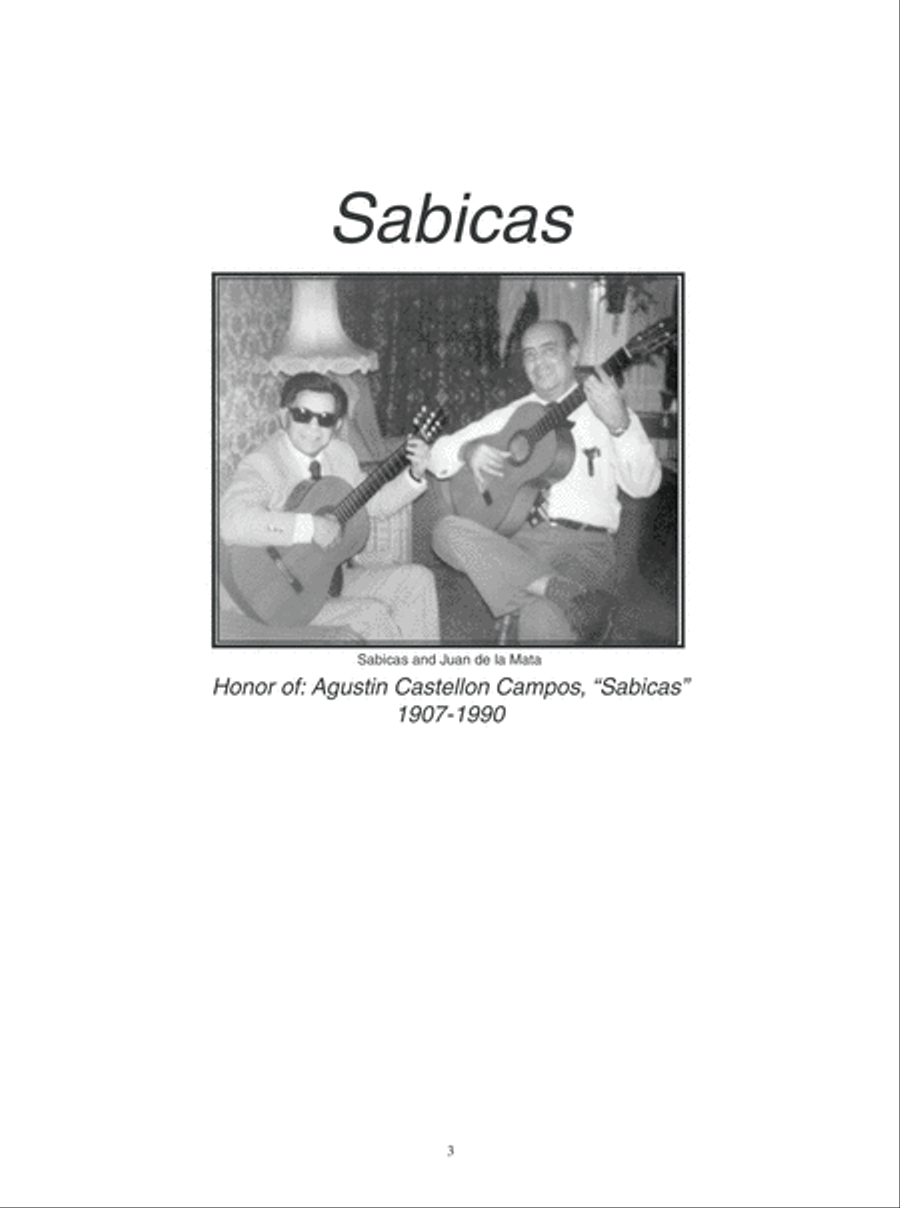 Sabicas Acoustic Guitar scores gallery preview page 4