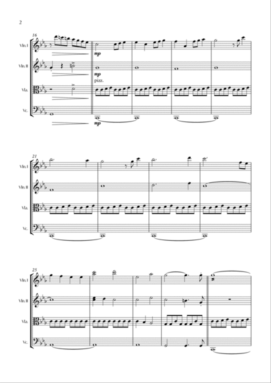 Succession Theme String Quartet scores gallery preview page 2