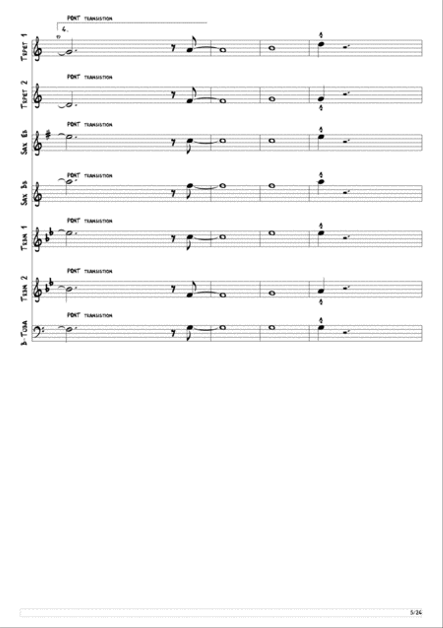 Swing Brothers Jazz Ensemble scores gallery preview page 5