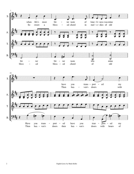 An die Musik  in English  for choir a cappella image number null