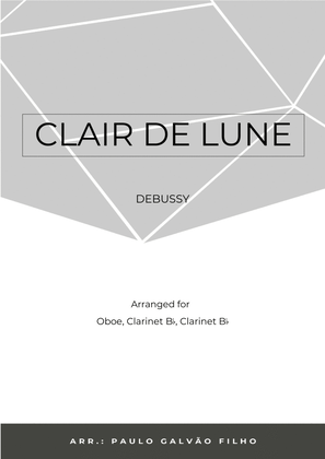 Book cover for CLAIR DE LUNE - WIND TRIO (OBOE, CLARINET & BASSOON)