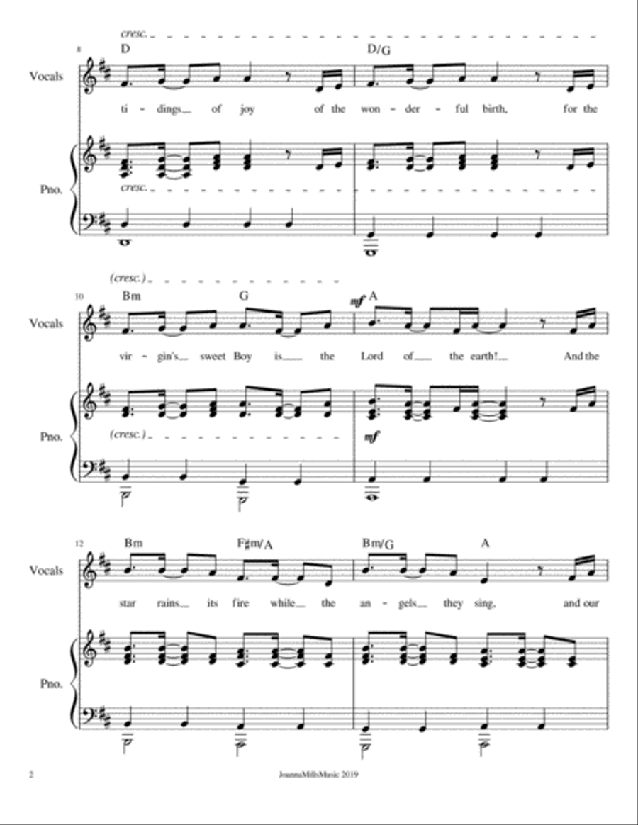 The Manger of Bethlehem (Alto Vocal Solo) Voice Solo scores gallery preview page 3