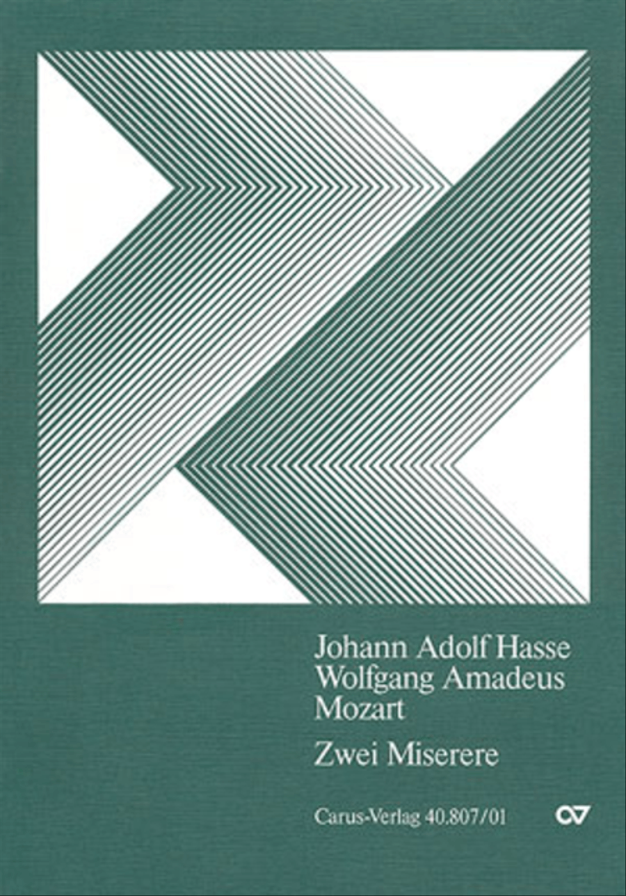 Hasse; Mozart: Miserere Score scores gallery preview page 1