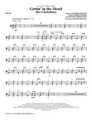 Gettin' in the Mood (For Christmas) (arr. Roger Emerson) - Drums