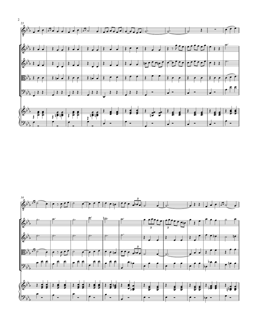 Era di maggio ( Neapolitan Song) Arranged for Tenor , String Orchestra and/or without Piano String Orchestra scores gallery preview page 2