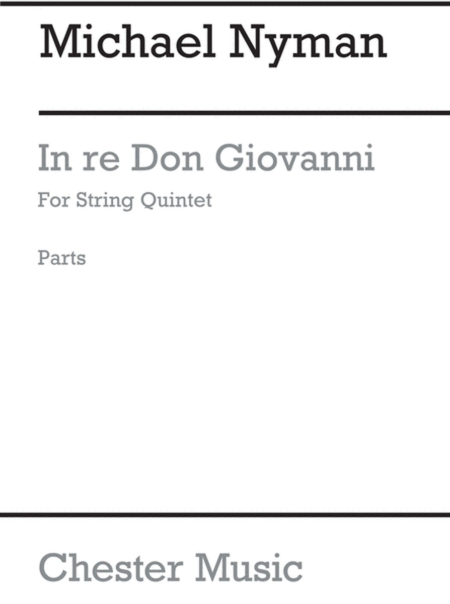 In Re Don Giovanni (Parts)