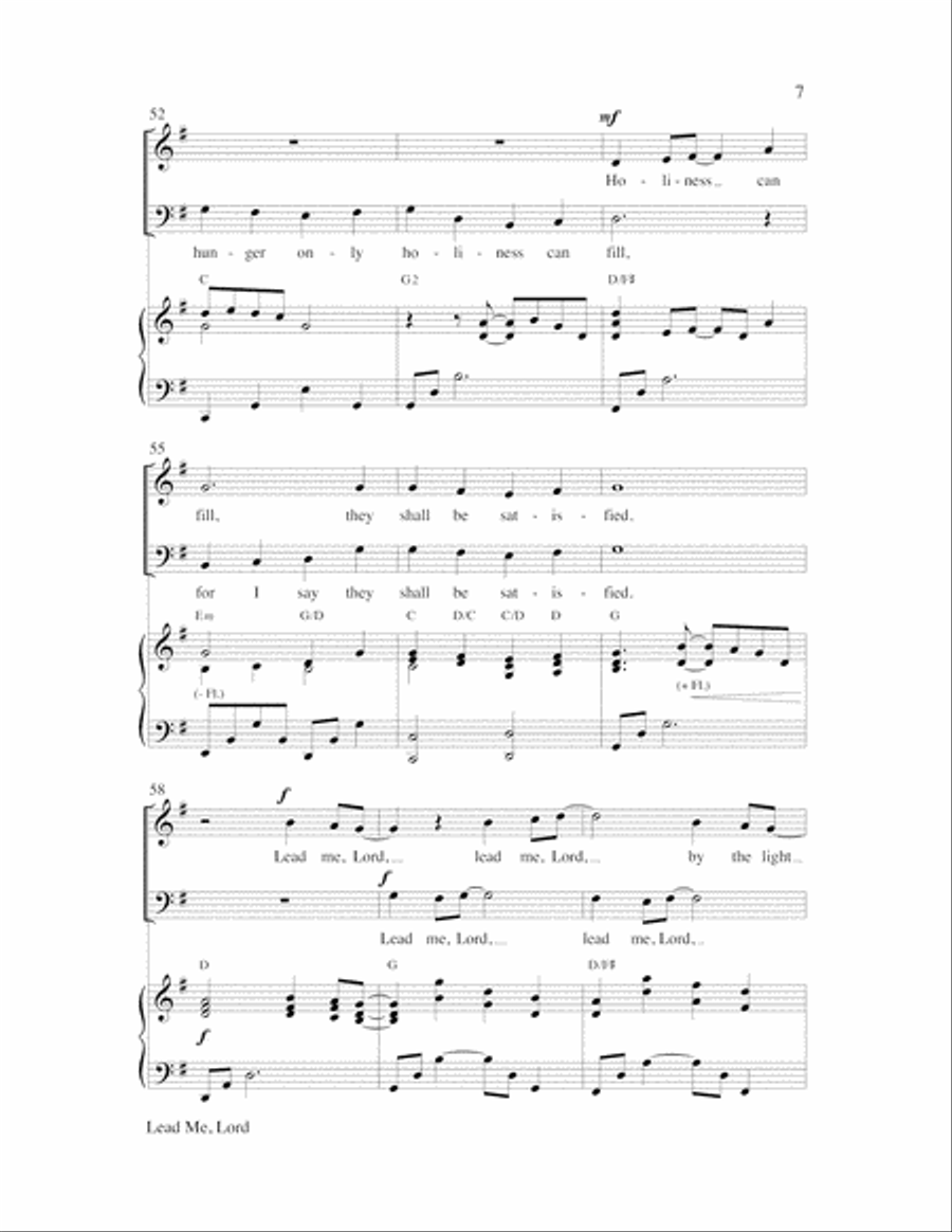 Lead Me, Lord Choir scores gallery preview page 7