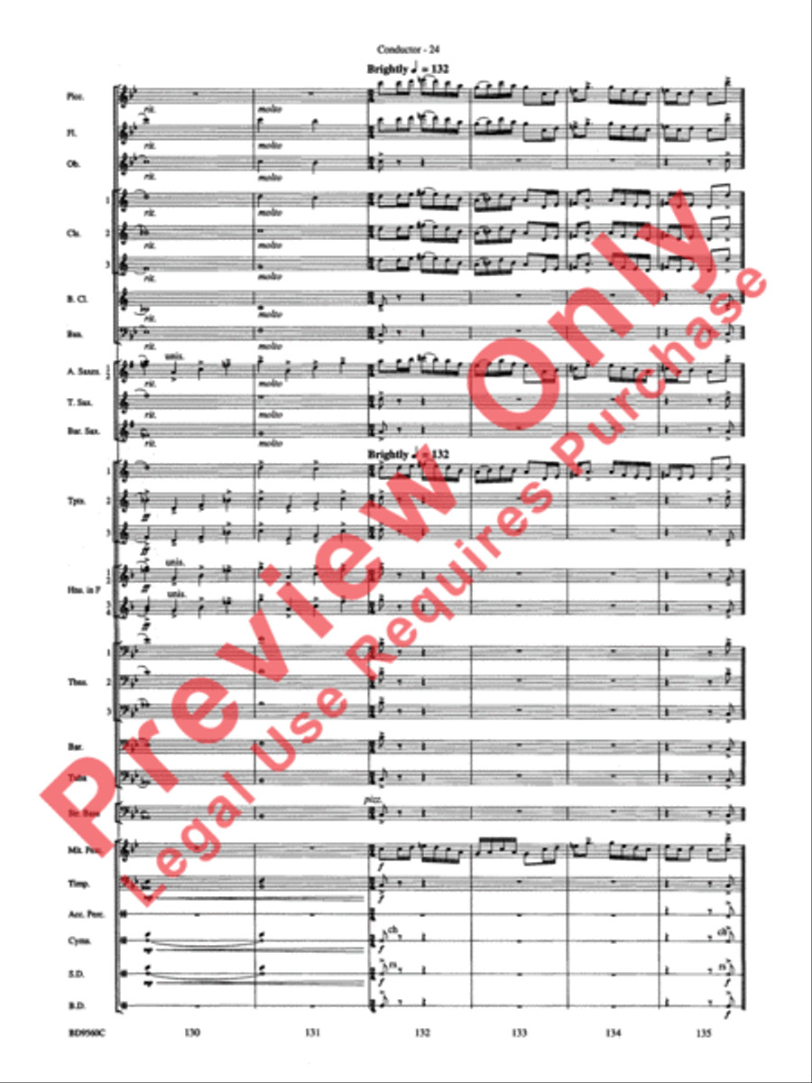 Waterdance Concert Band scores gallery preview page 26