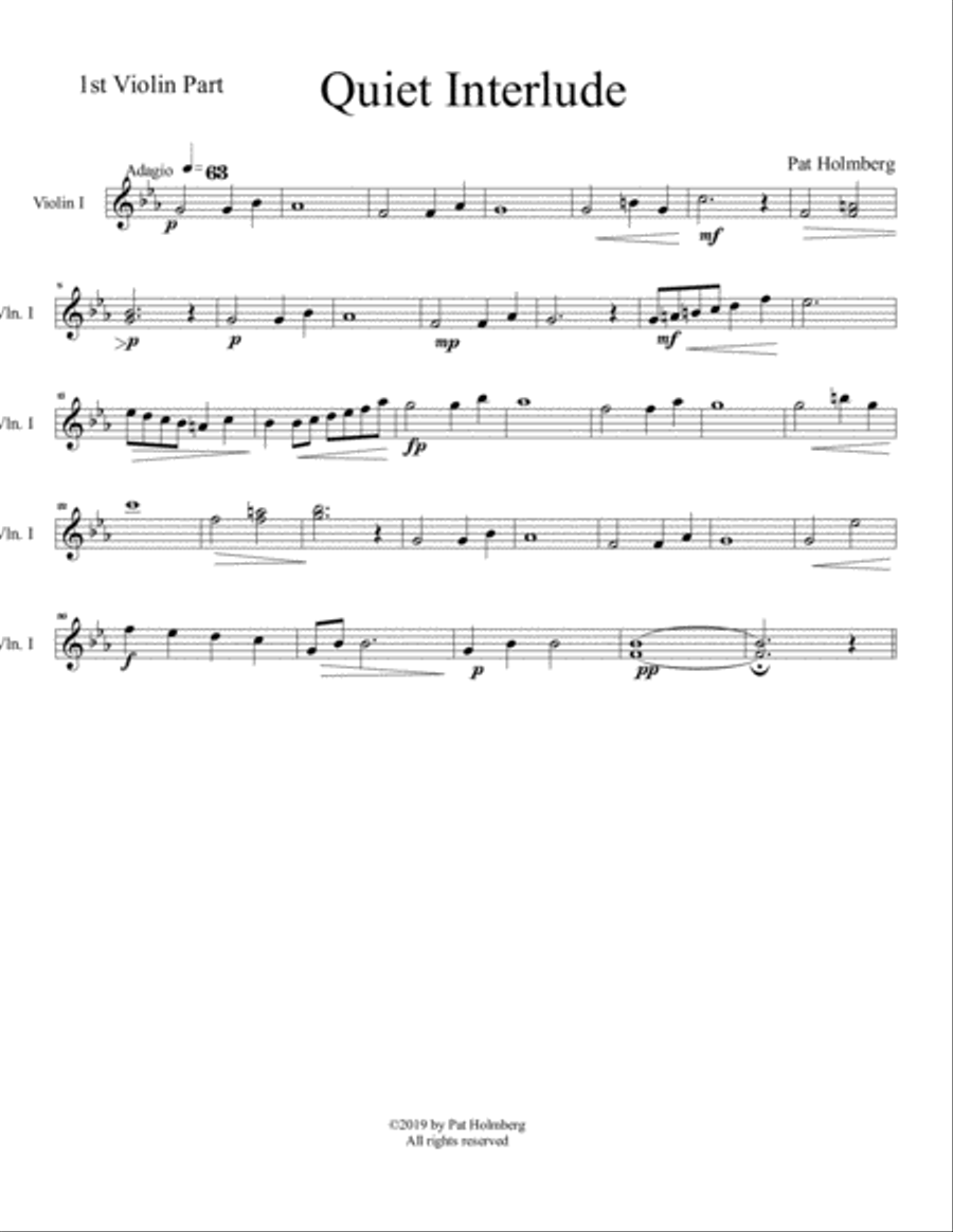 Quiet Interlude Quiet Interlude String Quartet scores gallery preview page 5