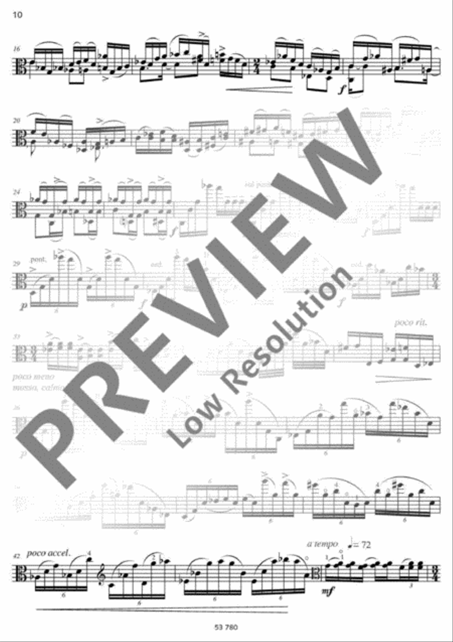 Fuga libre Viola Solo scores gallery preview page 11