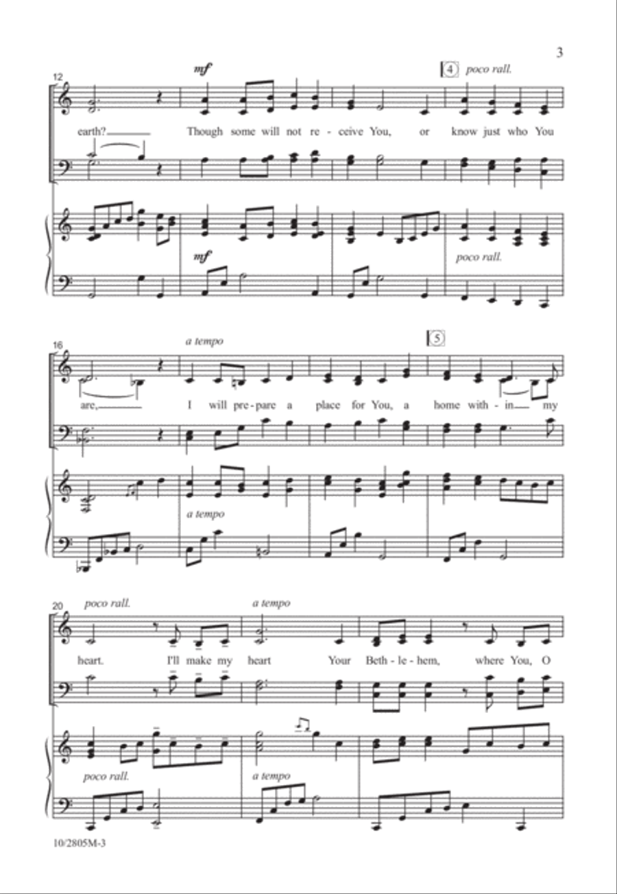 My Heart, Your Bethlehem My Heart, Your Bethlehem 4-Part scores gallery preview page 4